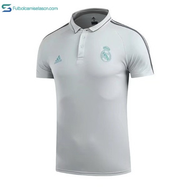 Polo Real Madrid 2017/18 Blanco Verde